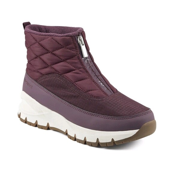 NEW EASY SPIRIT PURPLE COMFORT WATERPROOF WEDGE BOOTS  SIZE 9 W $125 - Picture 2 of 9